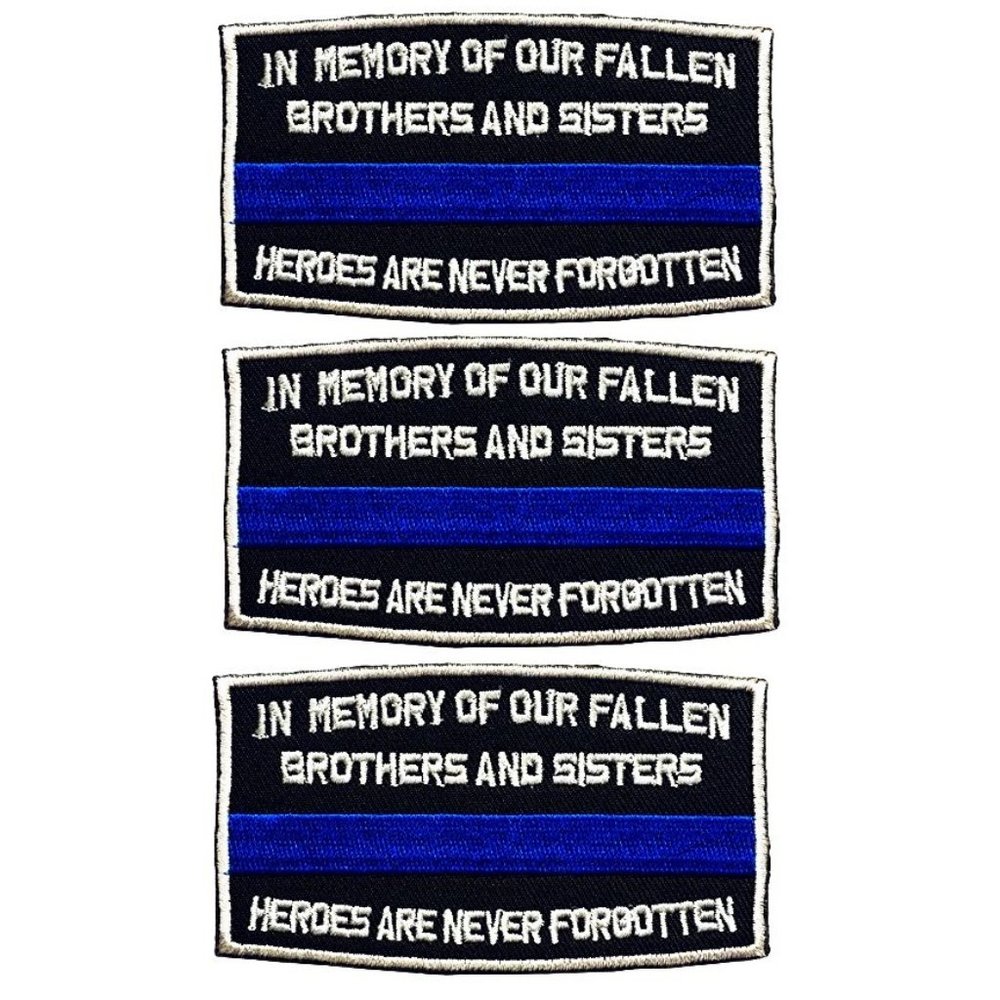 NEW FALLEN POLICE COPS HEROES NEVER FORGET PATCHES
